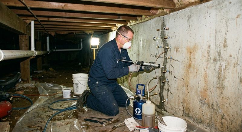 Basement Foundation Repair in Kinsale, VA