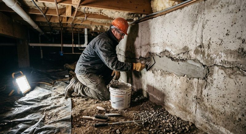 Basement Foundation Repair in Saint Leonard, MD