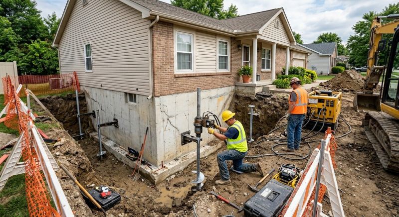 Building Foundation Repair in Warsaw, VA