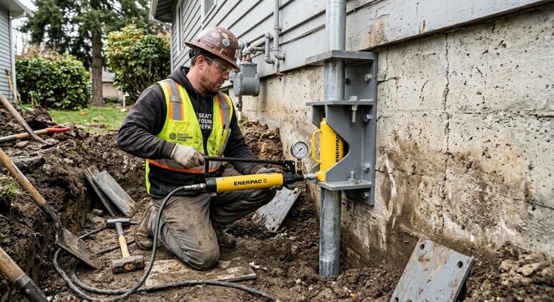 Concrete Foundation Leveling in Saint Leonard, MD
