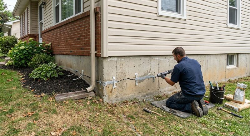 Cracked Foundation Repair in Saint Inigoes, MD