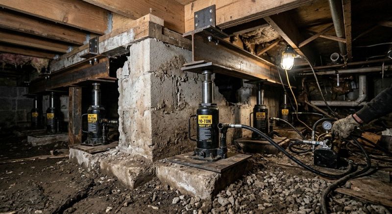 Foundation Jacking in Huntingtown, MD