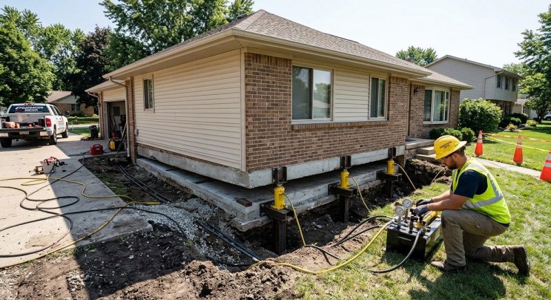 Foundation Lifting in Huntingtown, MD