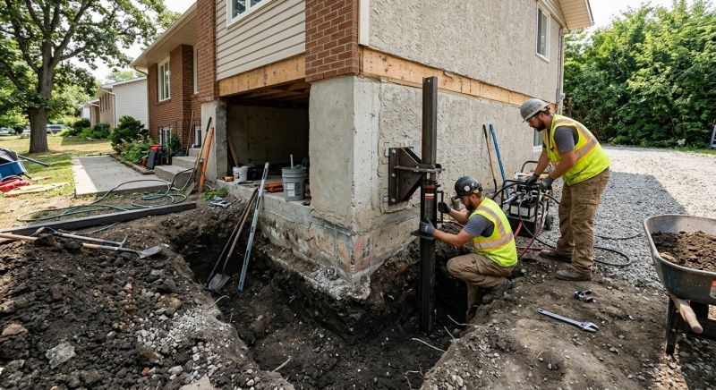 Foundation Pier Repair in Leonardtown, MD