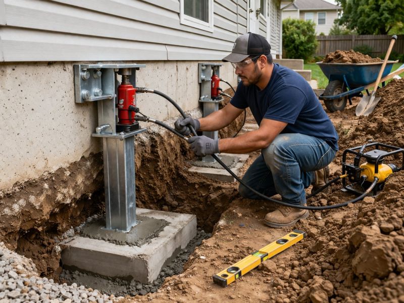 Foundation Pier Repair in Leonardtown, MD