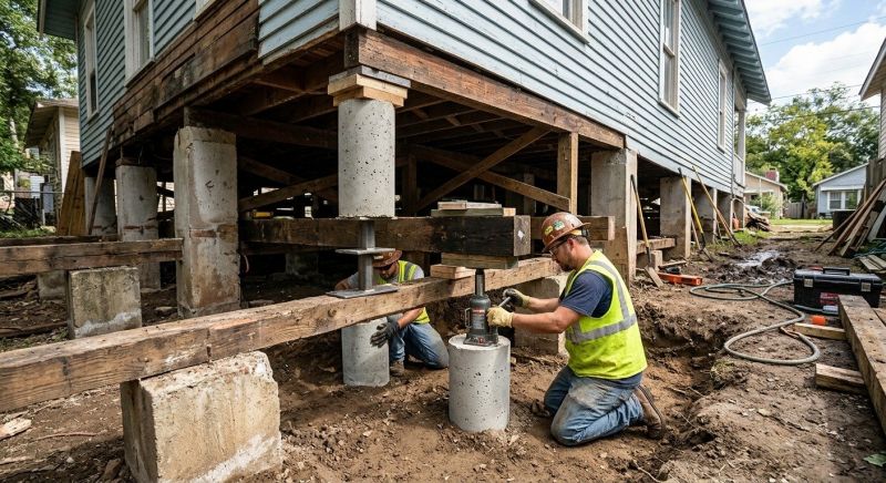Foundation Pier Repair in Leonardtown, MD
