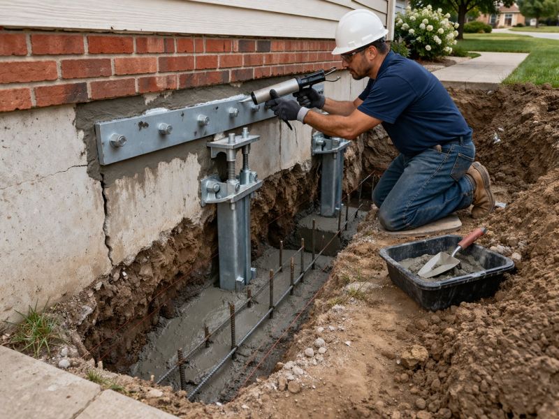 Foundation Repair in Kinsale, VA
