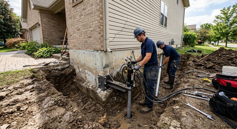 Foundation Settlement Repair in Leonardtown, MD