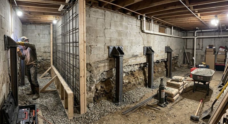 Foundation Stabilizing in Lexington Park, MD