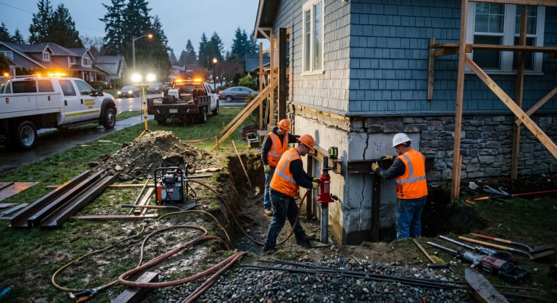 Foundation Stabilizing in Lusby, MD