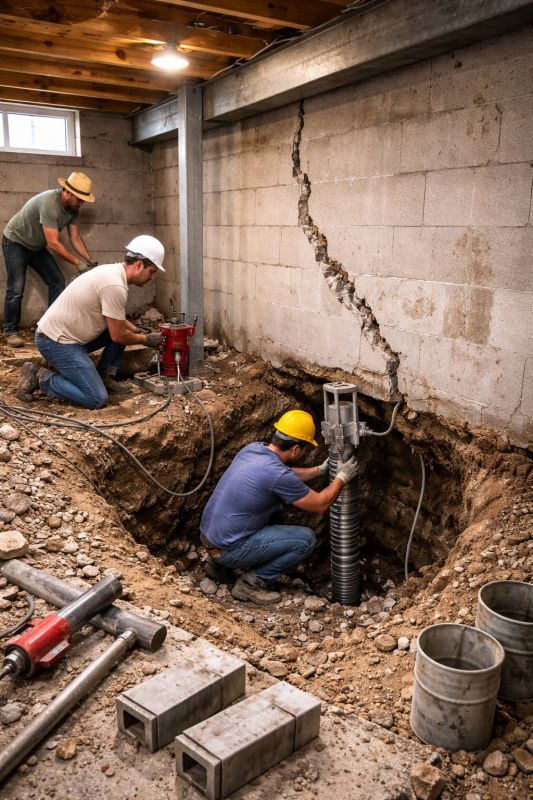 Foundation Structural Repair in Saint Inigoes, MD