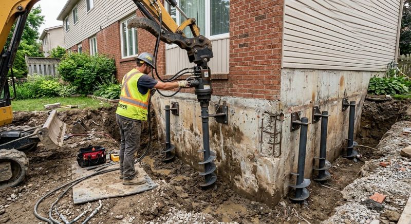Helical Pile Installation in Leonardtown, MD