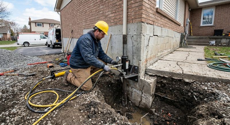Sinking Foundation Repair in Calvert County, MD