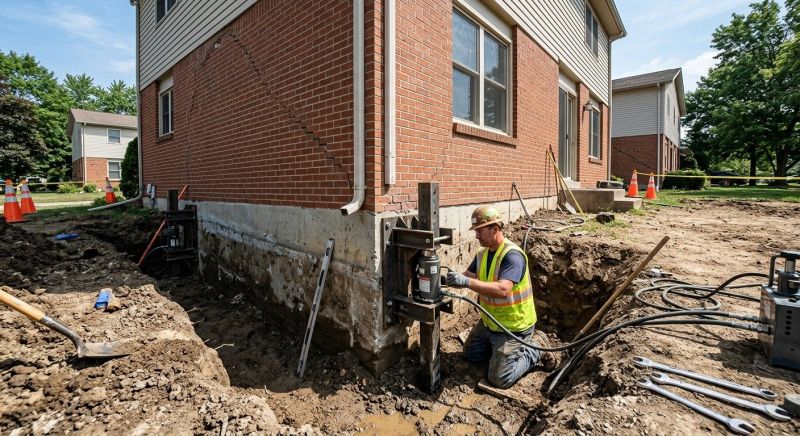 Sinking Foundation Repair in Hollywood, MD
