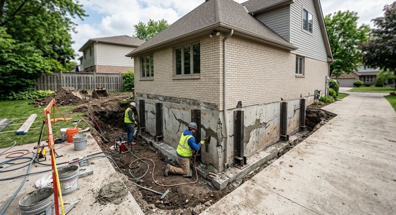 Sinking Foundation Repair in Huntingtown, MD
