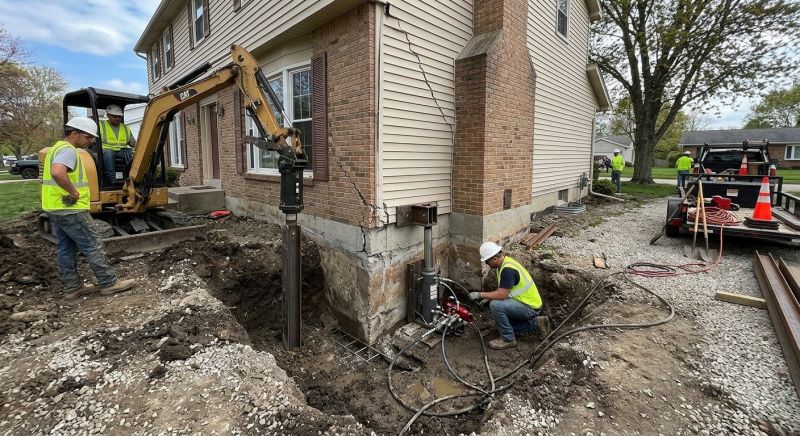 Sinking Foundation Repair in Kinsale, VA