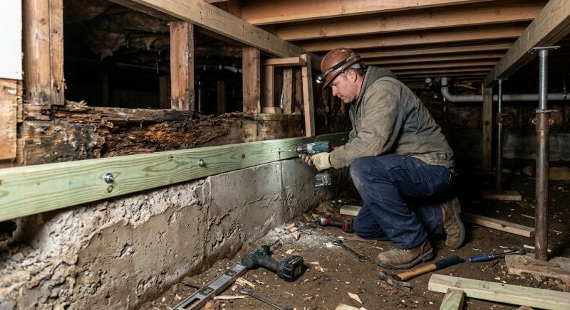 Sinking Foundation Repair in Saint Leonard, MD